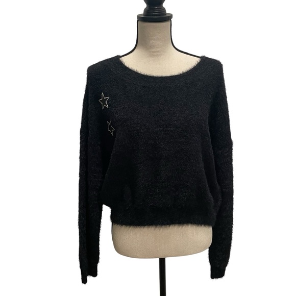 Judith March Sweaters - Judith March Black Sweater With Stars NWT